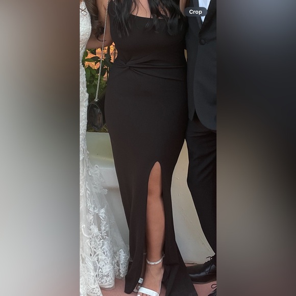 Nookie- Lust One Shoulder Gown in Black - Picture 2 of 4